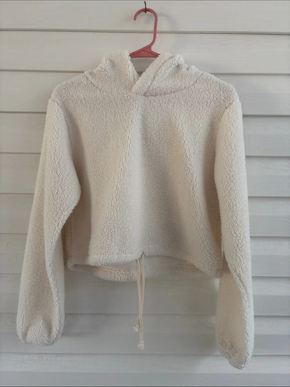 Cozy Cream Teddy Bear Hooded Jacket